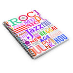 Music Lover Spiral Notebook - Ruled Line (White)