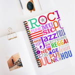 Music Lover Spiral Notebook - Ruled Line (White)