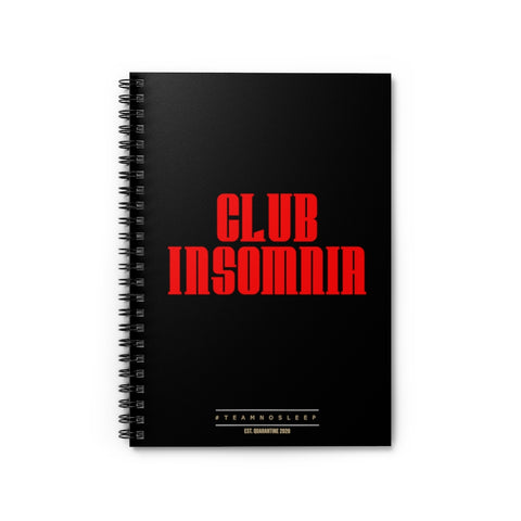 Club Insomnia Spiral Notebook - Ruled Line